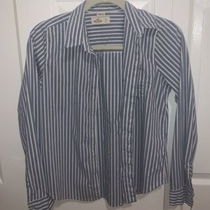 Hollister striped button up